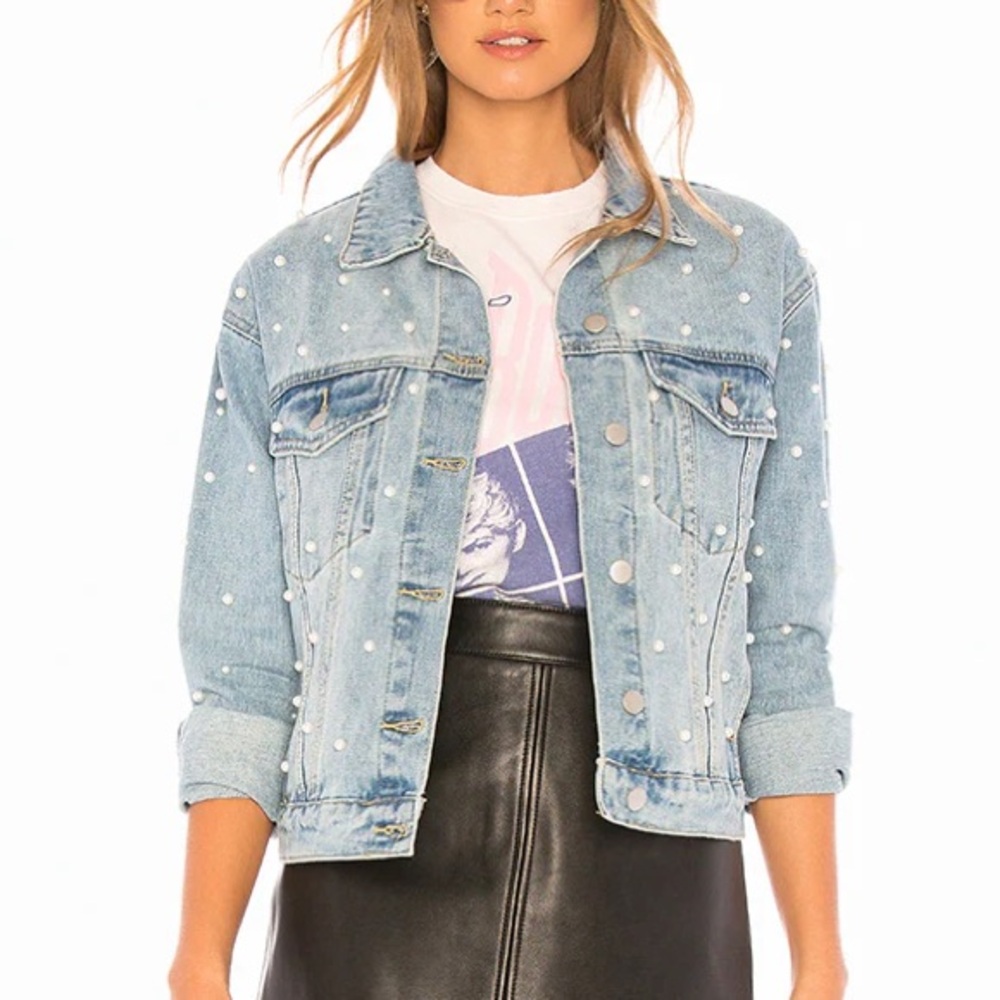 superdown Pearl Denim Jacket (NWOT)